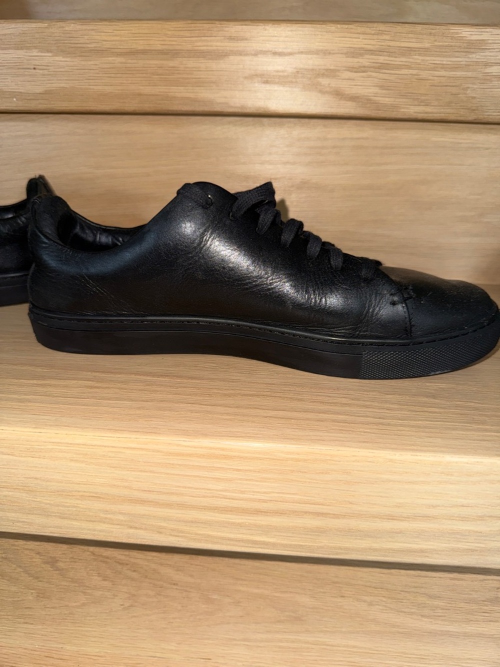 Thursday Boot Company Men's Black Vachetta Leather Low-Top Sneakers Sz 9.5 - Picture 12 of 16